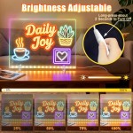 Tableau de notes LED avec couleurs, tablette à dessin de 16 pouces, 6 modes et 8 couleurs, planche à dessin lumineuse, jouet pour enfants avec 13 effets de lumière, cadeaux d'anniversaire pour filles et garçons de 3 ans et plus, livre de traçage (blanc) Tableau de notes LED avec couleurs, tablette à dessin de 16 pouces, 6 modes et 8 couleurs, planche à dessin lumineuse, jouet pour enfants avec 13 effets de lumière, cadeaux d'anniversaire pour filles et garçons de 3 ans et plus, livre de traçage (blanc)