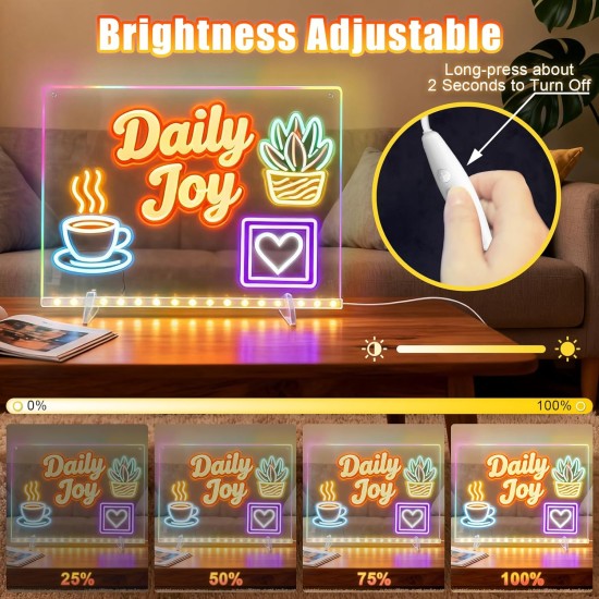 Tableau de notes LED avec couleurs, tablette à dessin de 16 pouces, 6 modes et 8 couleurs, planche à dessin lumineuse, jouet pour enfants avec 13 effets de lumière, cadeaux d'anniversaire pour filles et garçons de 3 ans et plus, livre de traçage (blanc) Tableau de notes LED avec couleurs, tablette à dessin de 16 pouces, 6 modes et 8 couleurs, planche à dessin lumineuse, jouet pour enfants avec 13 effets de lumière, cadeaux d'anniversaire pour filles et garçons de 3 ans et plus, livre de traçage (blanc)