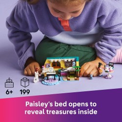 Jouet de construction LEGO Friends Paisley's Room - Ensemble de jeu d'imitation pour enfants, filles et garçons, à partir de 6 ans - avec 2 minipoupées, figurine de lapin et pièce de style peluche - Idée cadeau pour les anniversaires - 42647