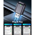Burnt Sugar Adaptateur Carplay sans fil pour iPhone 2026 mis à niveau, design ultra mini USB pour Apple Car Play, conversion filaire en sans fil, GPS Plug & Play stable à faible décalage pour iOS 10+ et voitures à partir de 2016 (gris)
