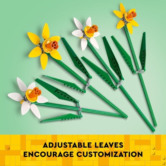 LEGO Jonquilles - Jouet de construction pour enfants, filles et garçons, à partir de 8 ans - Cadeau d'anniversaire pour les enfants - Jonquille artificielle pour décoration et exposition de chambre - 40747 LEGO Jonquilles - Jouet de construction pour enfants, filles et garçons, à partir de 8 ans - Cadeau d'anniversaire pour les enfants - Jonquille artificielle pour décoration et exposition de chambre - 40747