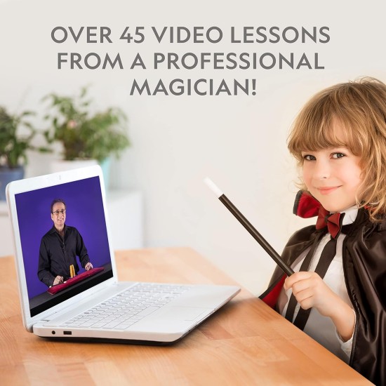 National Geographic Kids Magic Set - 45 tours de magie à réaliser par les enfants avec des instructions vidéo étape par étape pour chaque tour fournies par un magicien professionnel, jouets pour garçons et filles National Geographic Kids Magic Set - 45 tours de magie à réaliser par les enfants avec des instructions vidéo étape par étape pour chaque tour fournies par un magicien professionnel, jouets pour garçons et filles