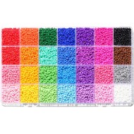 28 couleurs de perles de rocaille de 3 mm, kit de 7 200 perles de rocaille en verre pour la fabrication de bijoux, l'artisanat et la fabrication de bracelets.