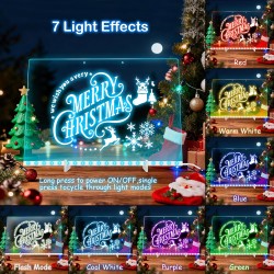 Planche à dessin LED pour enfants, planche à gribouiller lumineuse de 43,2 cm, tablette à dessin réutilisable qui brille dans le noir avec 7 couleurs, effaçable et sans gâchis, jouet artistique pour les 3 à 12 ans et plus, meilleur cadeau d'anniversaire p