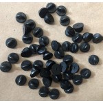 50 pcs Dos d'épingle en Caoutchouc PVC Papillon Embrayage Émail Épinglette Supports Cap Keepers Remplacement pour Badges Uniformes Ajustement Confort Épingles à Cravate Support Support Fermoir, Noir